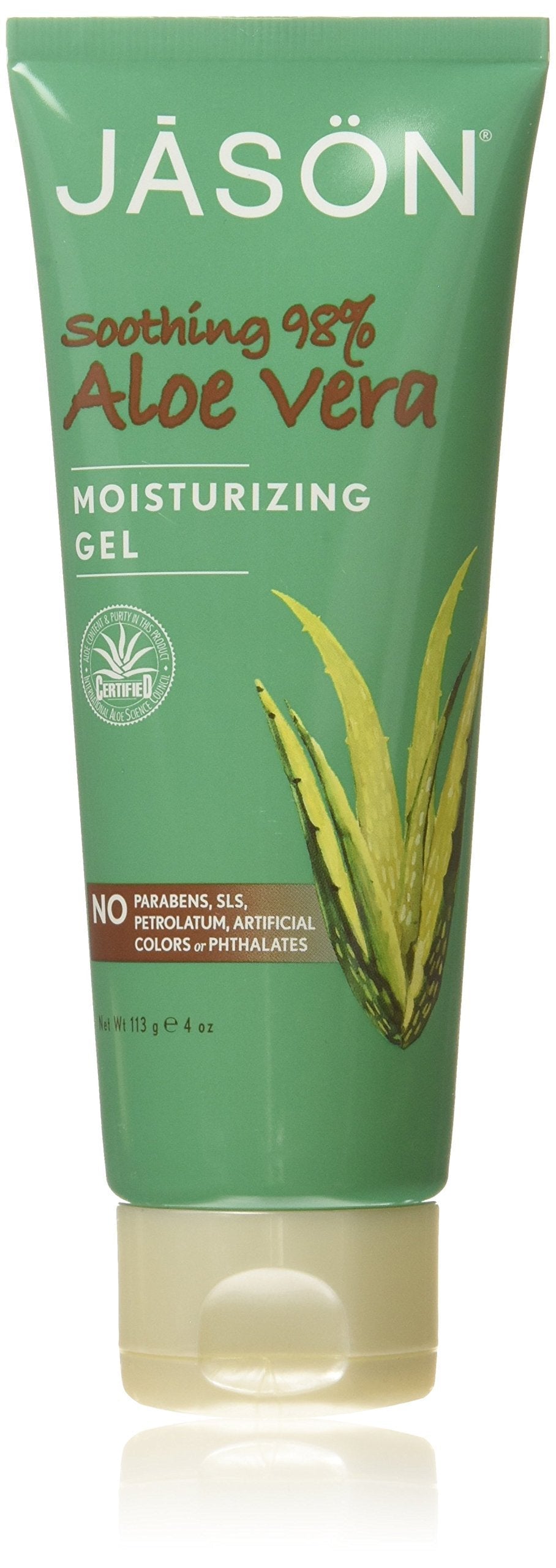 JASON Soothing 98% Aloe Vera Moisturizing Gel (IASC Certified), 4 Ounce Tube - BeesActive Australia