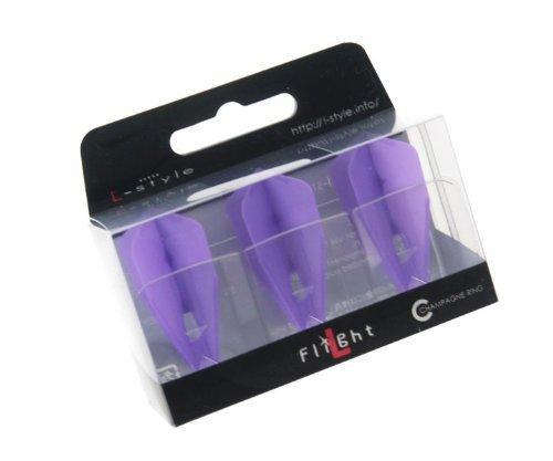 [AUSTRALIA] - LSTYLE Dart Flights: L8 PRO Bullet Shape - for Soft Tip and Steel Tip Darts Purple 