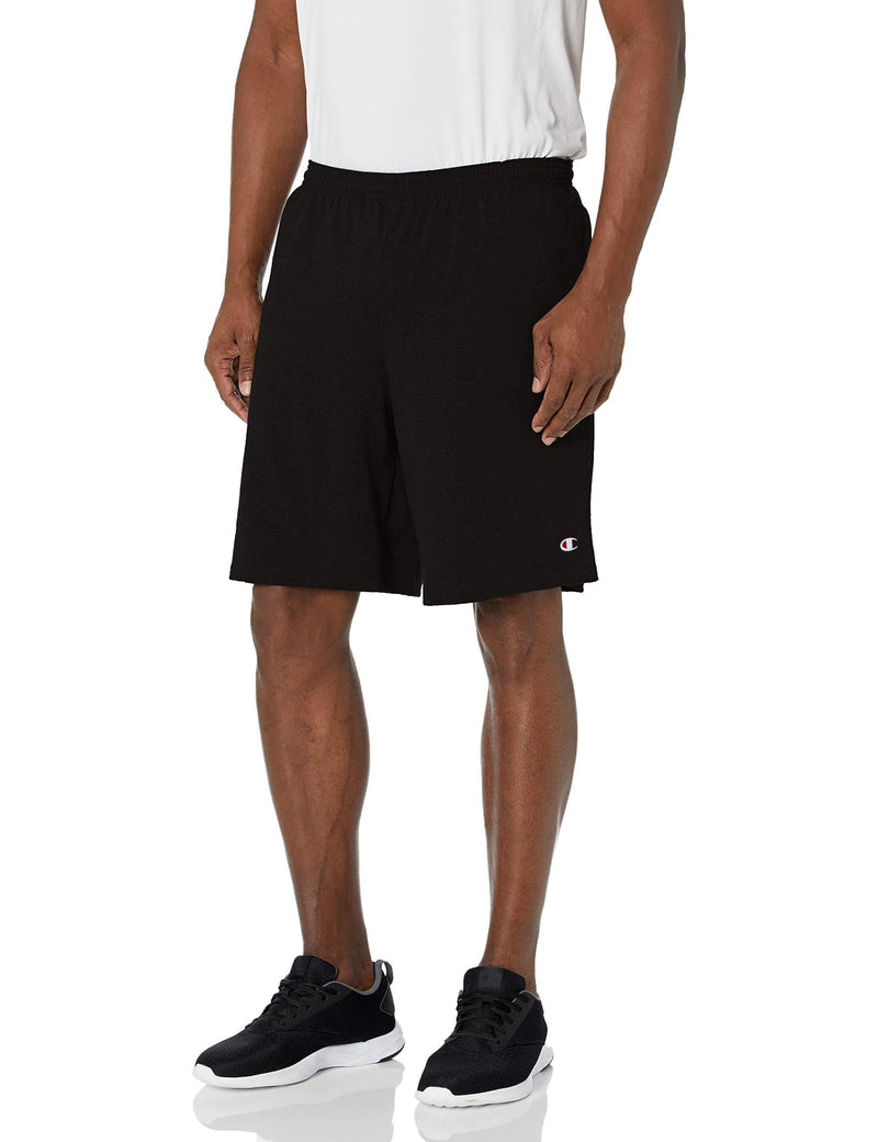 [AUSTRALIA] - Champion Men's Jersey Short With Pockets 1 Black Large 