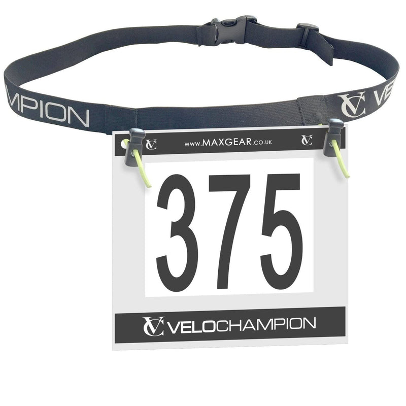 VeloChampion Running, Triathlon, Marathon Number Belt. No pins needed. Adjustable Run Belt for Men & Women - BeesActive Australia