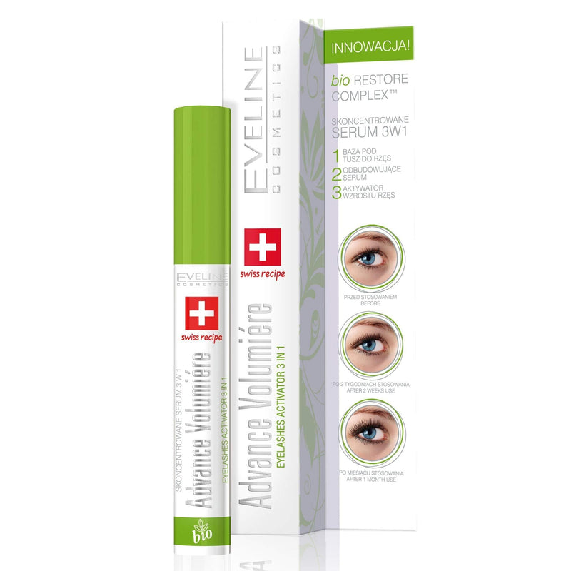 Eveline Eyelash Growth Activator Concentrated Serum 3 In 1 Advance Volumiere - BeesActive Australia