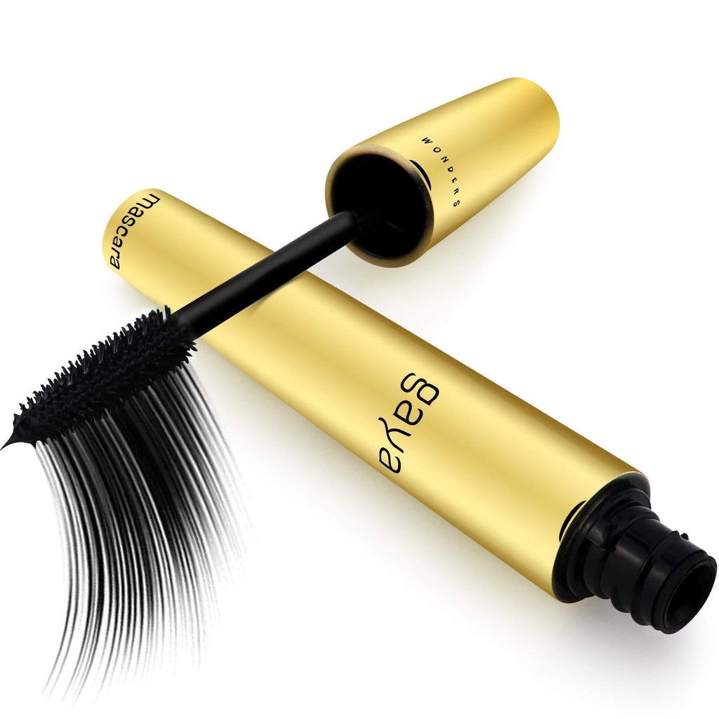 Vegan Mascara for Sensitive Eyes - Buildable Lengthening and Volumizing for Long Lashes or Natural Looking Eyelashes - Cruelty Free Volume and Length Lash Boost (Black) Black - BeesActive Australia