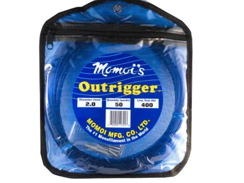 Momoi Outrigger Monofilament Rigging Kit - 400 lbs. Line Test - Dark Blue - BeesActive Australia