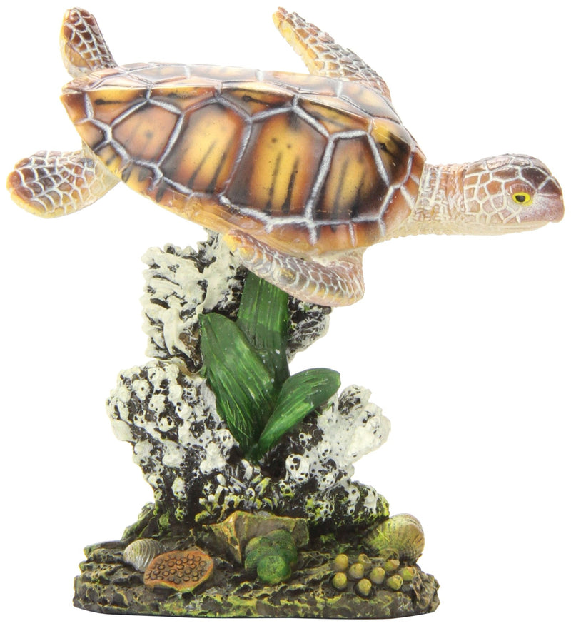 Penn-Plax (RR1104 Swimming Sea Turtle Aquarium Decoration, Small - BeesActive Australia