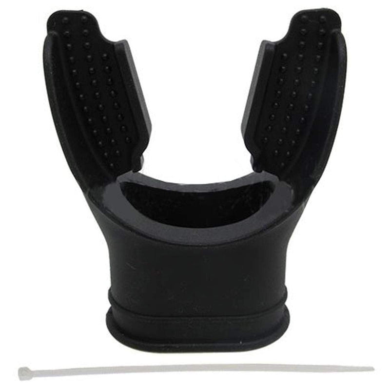 Scuba Choice Scuba Diving Black Silicone Long Bite Mouthpiece with Regulator Tie - BeesActive Australia