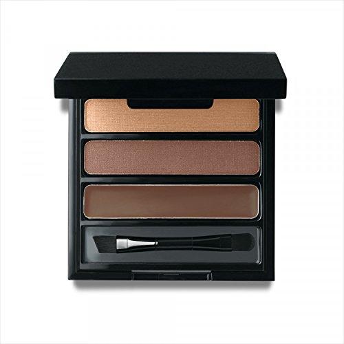 Jolie Eye Brow Shaper Kit ~ Pressed Powder & Tinted Wax + Takelon Brush - Deep - BeesActive Australia