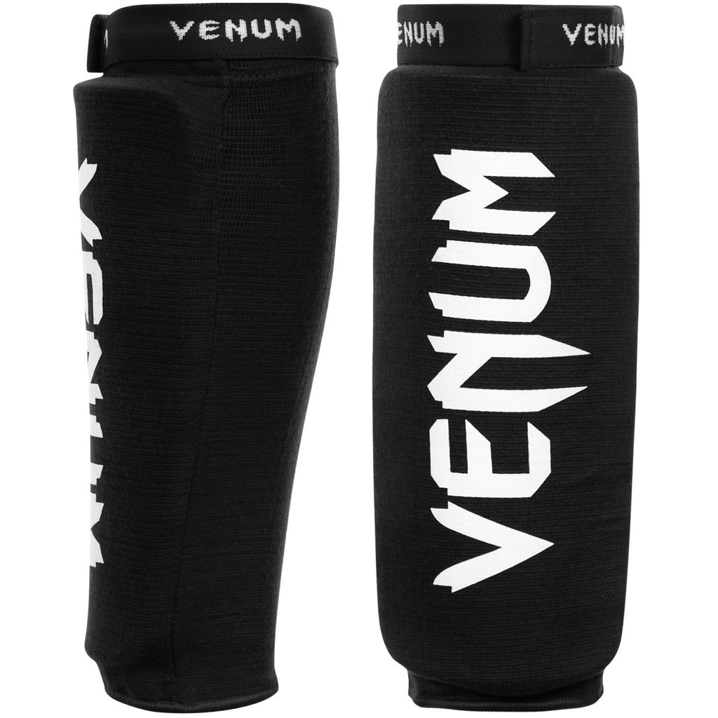 [AUSTRALIA] - Venum Kontact Shinguards - Without Foot Black/White 