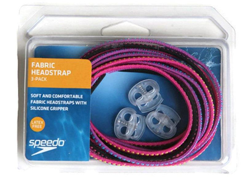 [AUSTRALIA] - Speedo Fabric Swim Goggle Replacement Headstrap, 3-Pack Pink 