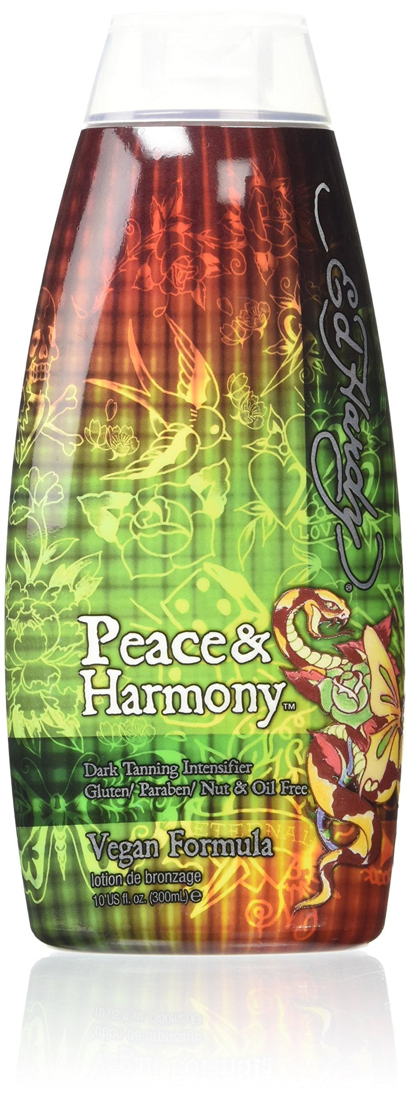 Ed Hardy Peace & Harmony Tanning Intensifier Bronzing Moisturizer Lotion 10 Oz 10 Fl Oz (Pack of 1) - BeesActive Australia