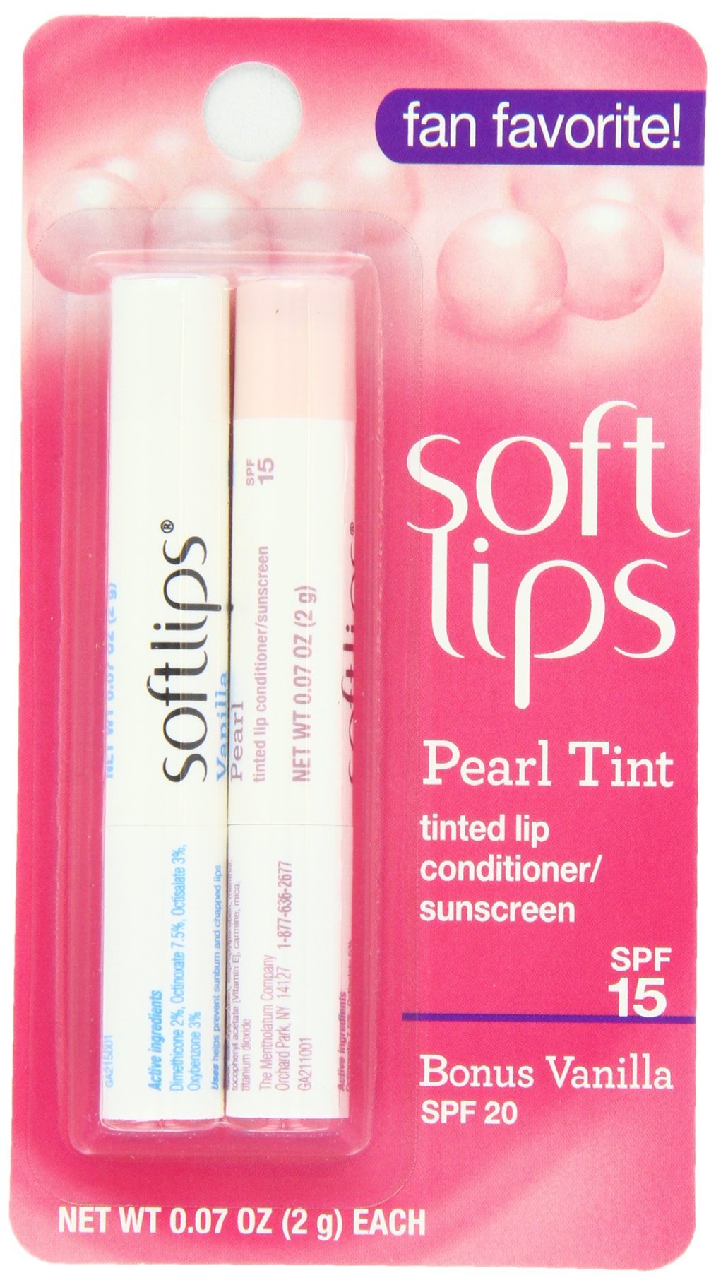 Softlips Pearl Tint and Bonus Lip Remedies, Vanilla, 0.07 Ounce (Pack of 12) - BeesActive Australia