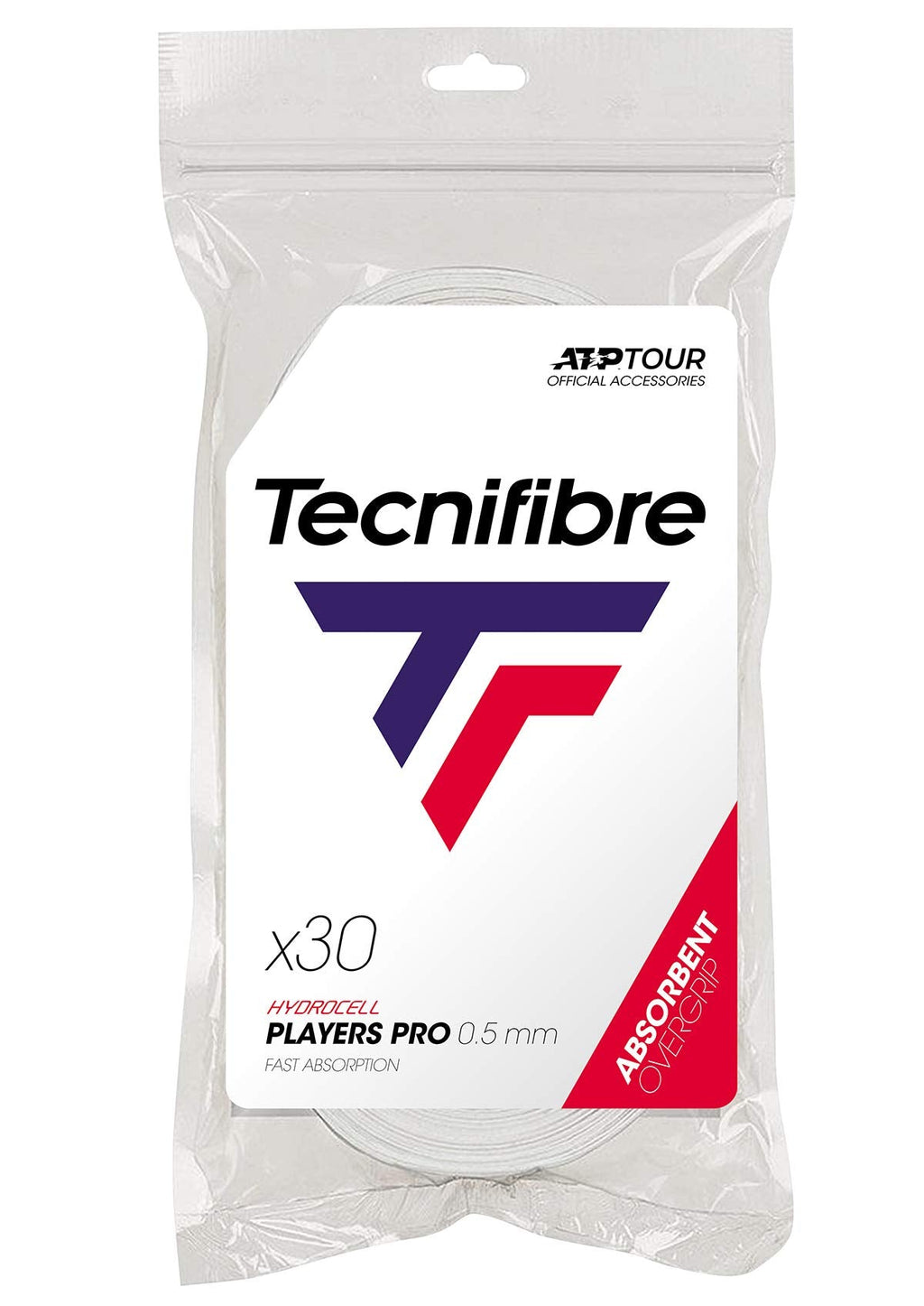 Tecnifibre ATP Pro Players Overgrip 30 Pack White - BeesActive Australia