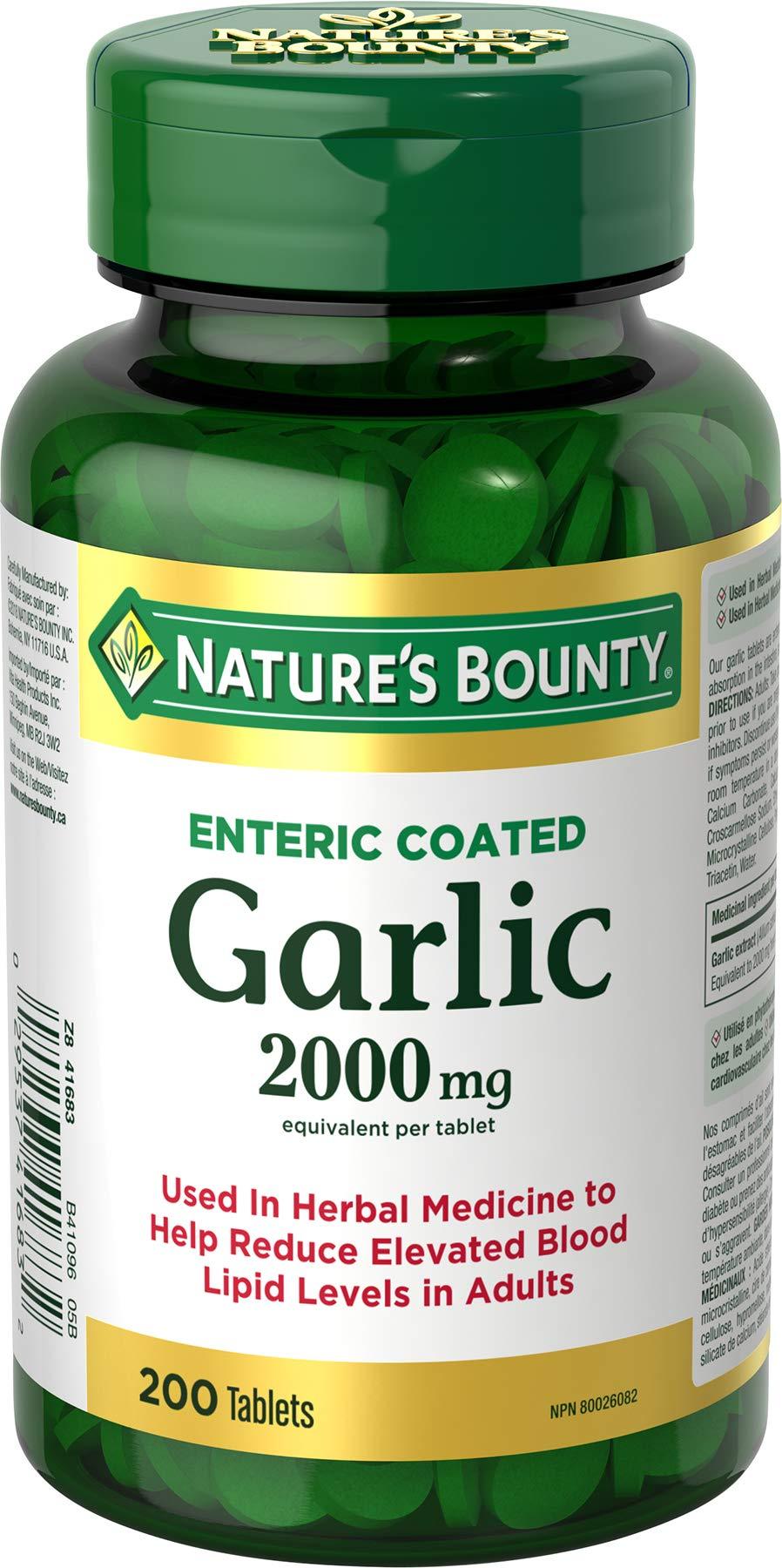 Nature's Bounty Garlic 2000mg, 200 Tablets - BeesActive Australia