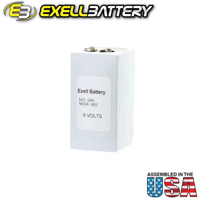 [AUSTRALIA] - Exell 246 Alkaline 9V Battery NEDA 1602, 1602, 246, 2N6, 6F50-2, BB26, DT6, PP6, T6006, TR6, VS305, VT6 