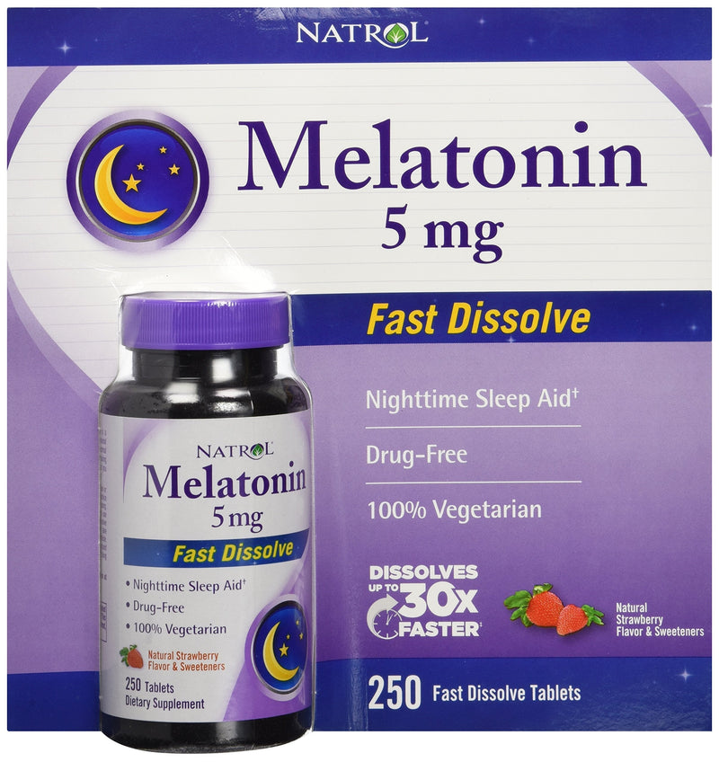 Natrol Melatonin 5 mg, 250 Fast Dissolve Tablets - BeesActive Australia