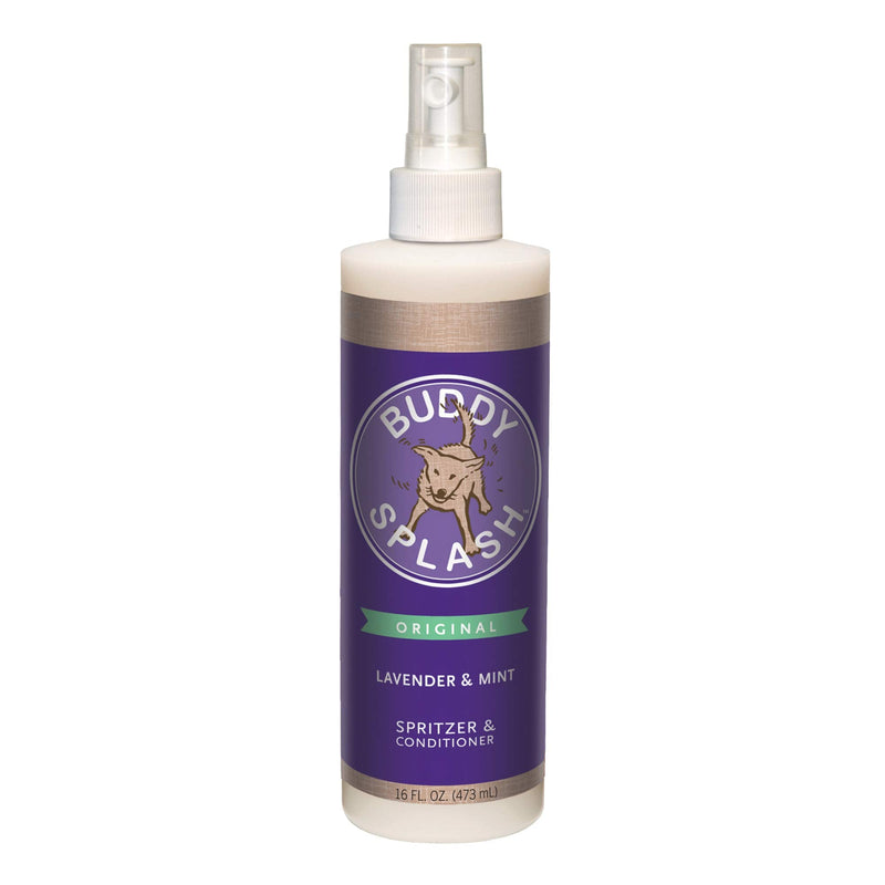 Buddy Splash Dog Deodorizer & Dog Conditioner, Easy Spray-On Formula for Grooming Lavender & Mint 16 Fl Oz - BeesActive Australia