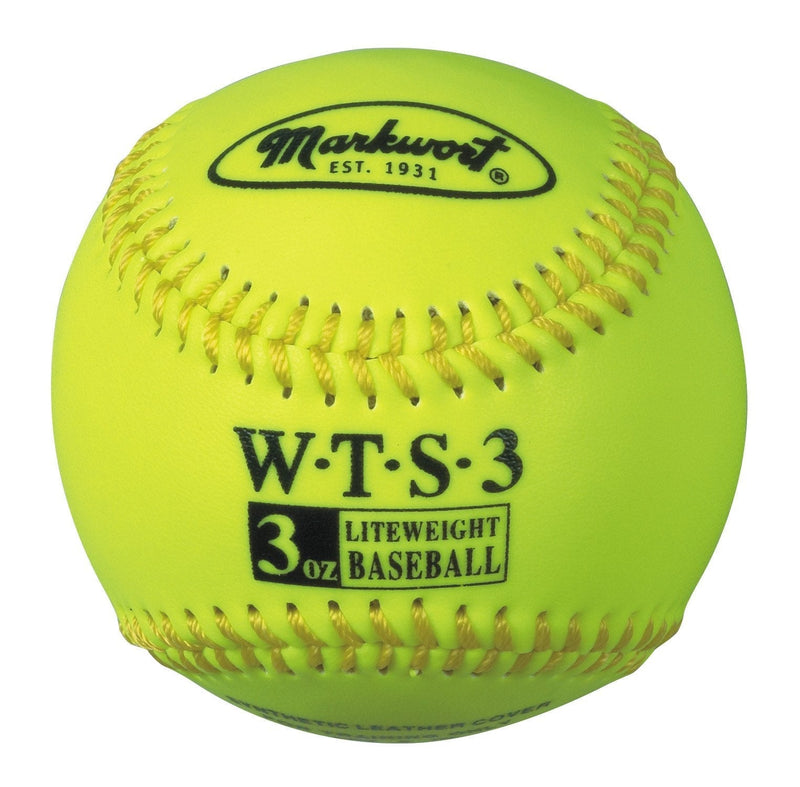 [AUSTRALIA] - Markwort Weighted Synthetic Covered Baseball, 9-Inch, 3-Ounce, Optic Yellow 