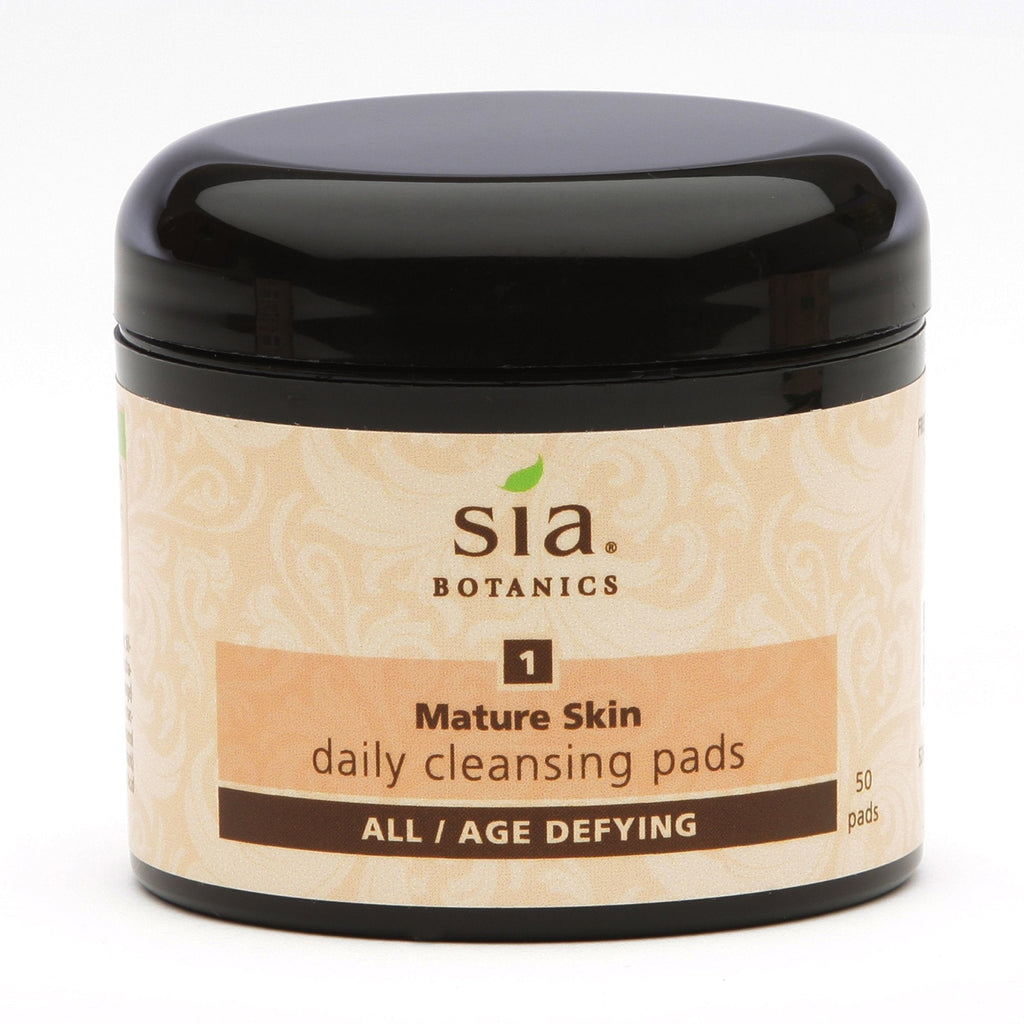 Sia Botanics Mature Skin Daily Cleanse Pads, 50 Count - BeesActive Australia