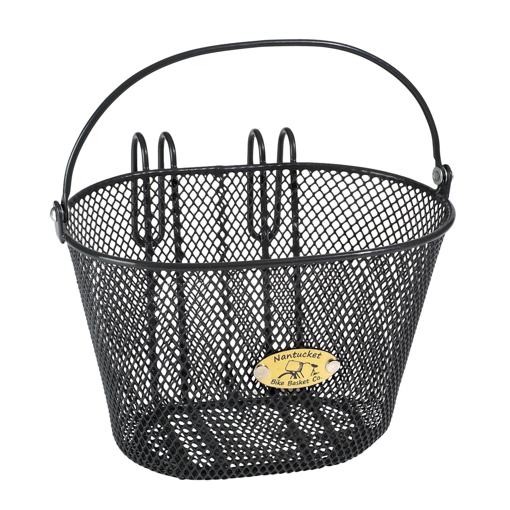 Nantucket Bicycle Basket Co. Children's Surfside Wire Basket Charcoal Gray - BeesActive Australia