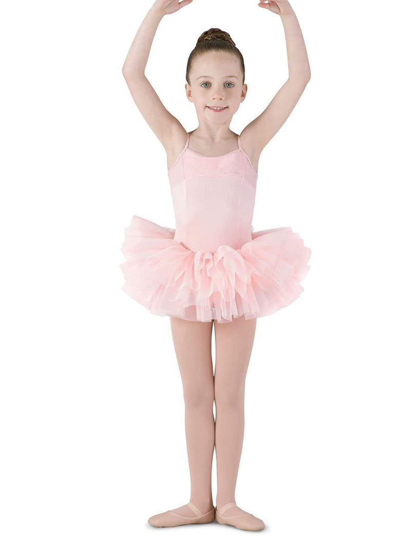 [AUSTRALIA] - Mirella Girl's Corset Back Camisole Dance Tutu Dress 6X-7 Pink 