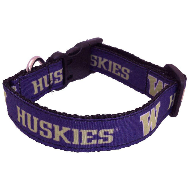 NCAA Washington Huskies Dog Collar, Purple, X-Small - BeesActive Australia