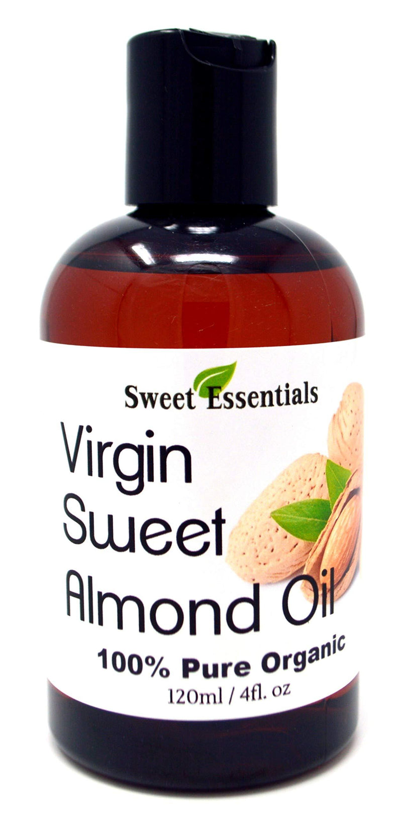 Organic Unrefined Sweet Almond Oil | 4oz Imported From Italy | 100% Pure | Cold Pressed | Hexane Free | Natural Moisturizer |Great For Hair, Skin & Nails | Carrier Oil | Great To Dilute Essential Oils - BeesActive Australia