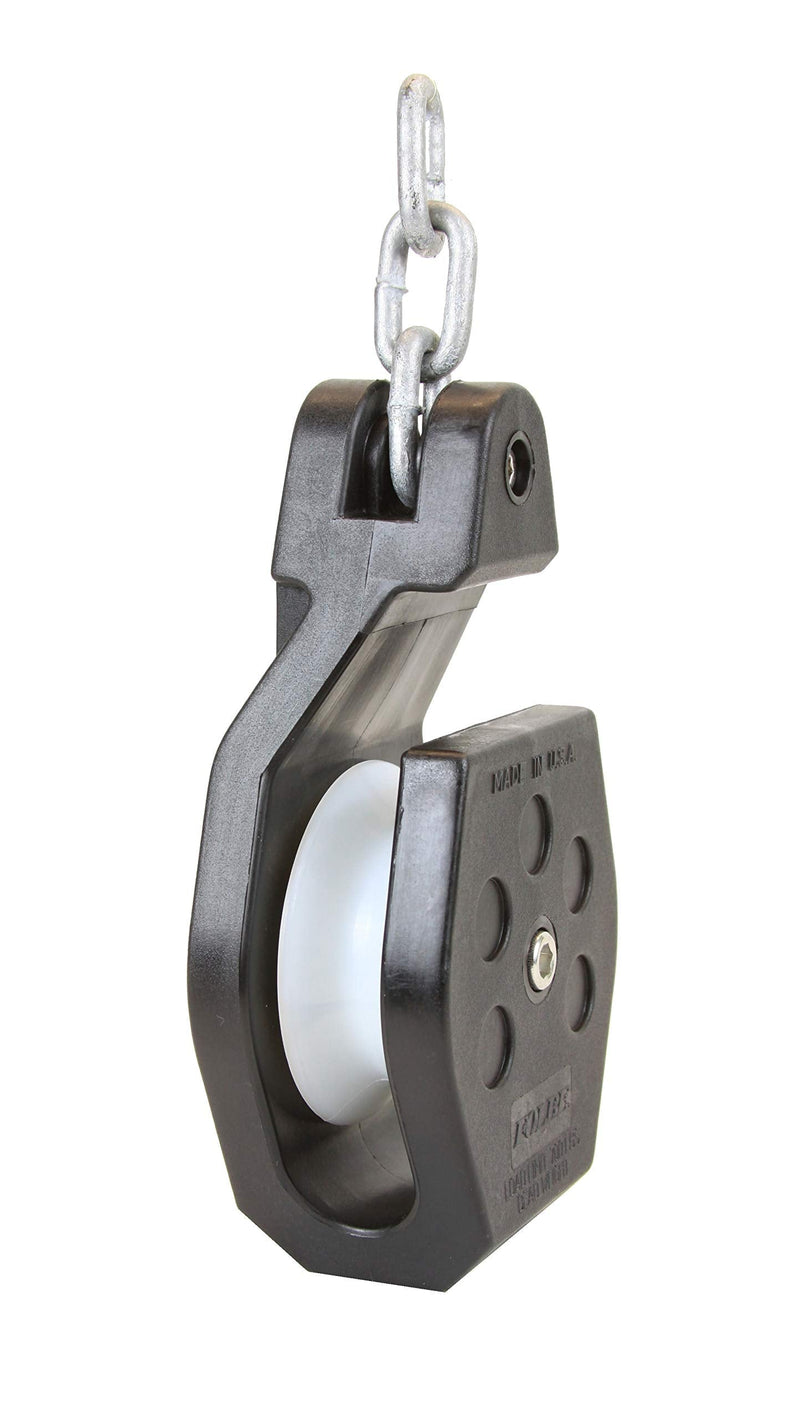 Folbe F008 - Open Block Crab Pot Pulley with Chain - BeesActive Australia