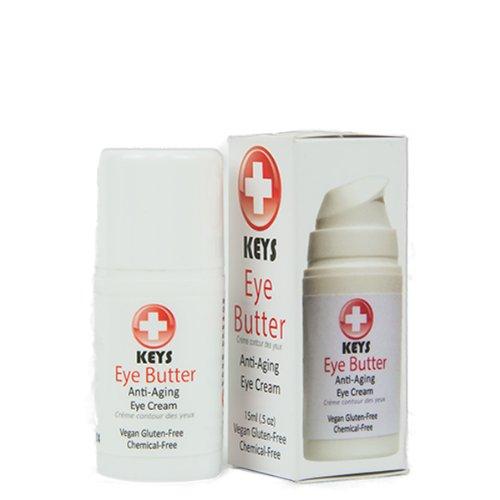 Keys Eye Butter Luminescent Natural, Vegan, Chemical-Free Moisturizing Eye Cream for Sensitive Skin in Airless Travel Pump – with Whole Cucumber Extract, Aloe Vera, Avocado Oil, and Shea, 0.5 ounces - BeesActive Australia