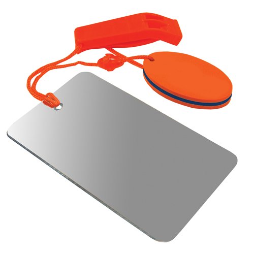 UST Find-Me Signal Mirror & Hear-Me Floating Whistle Combo with Three Wilderness Essentials in One, Including a Signaling Mirror, Emergency Whistle and Orange Float; Great for Camping, Backpacking and Survival - BeesActive Australia