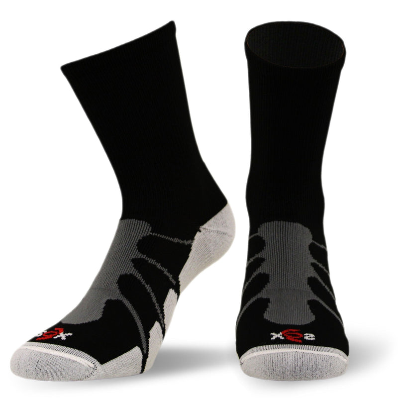 [AUSTRALIA] - Sox Silver Drystat Crew Socks Large Black 