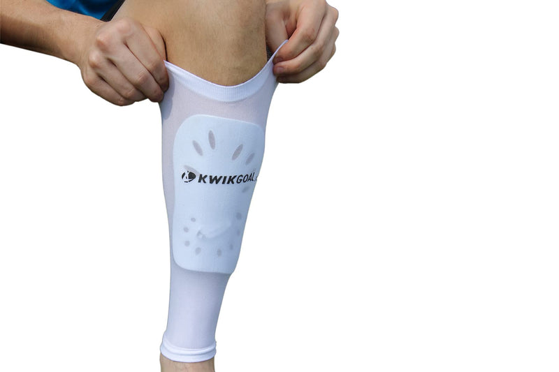 Kwik Goal Deluxe Shin Guard Compression Sleeves Adult - BeesActive Australia