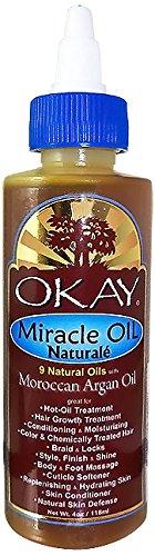 OKAY - Miracle Oil Naturalé - For Hair and Skin - Moisturizes - Conditions - Free of Silicone & Paraben - 4 oz - BeesActive Australia