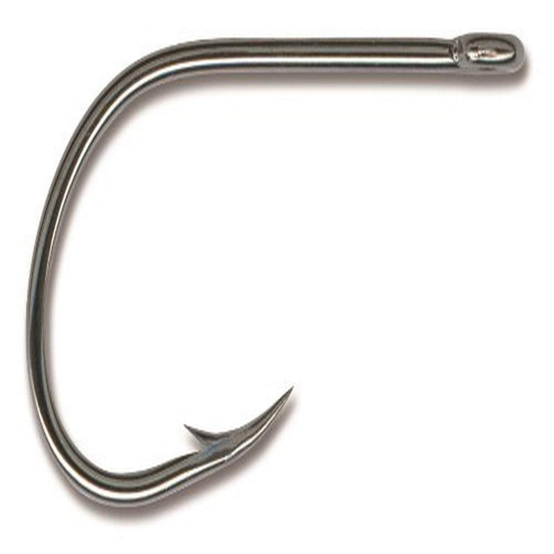 Mustad Ultra Point 2X Fine Wire Kirbed Point Big Gun Open Eye Siwash Hook (Pack of 6), Black Nickel, Size 3/0 - BeesActive Australia