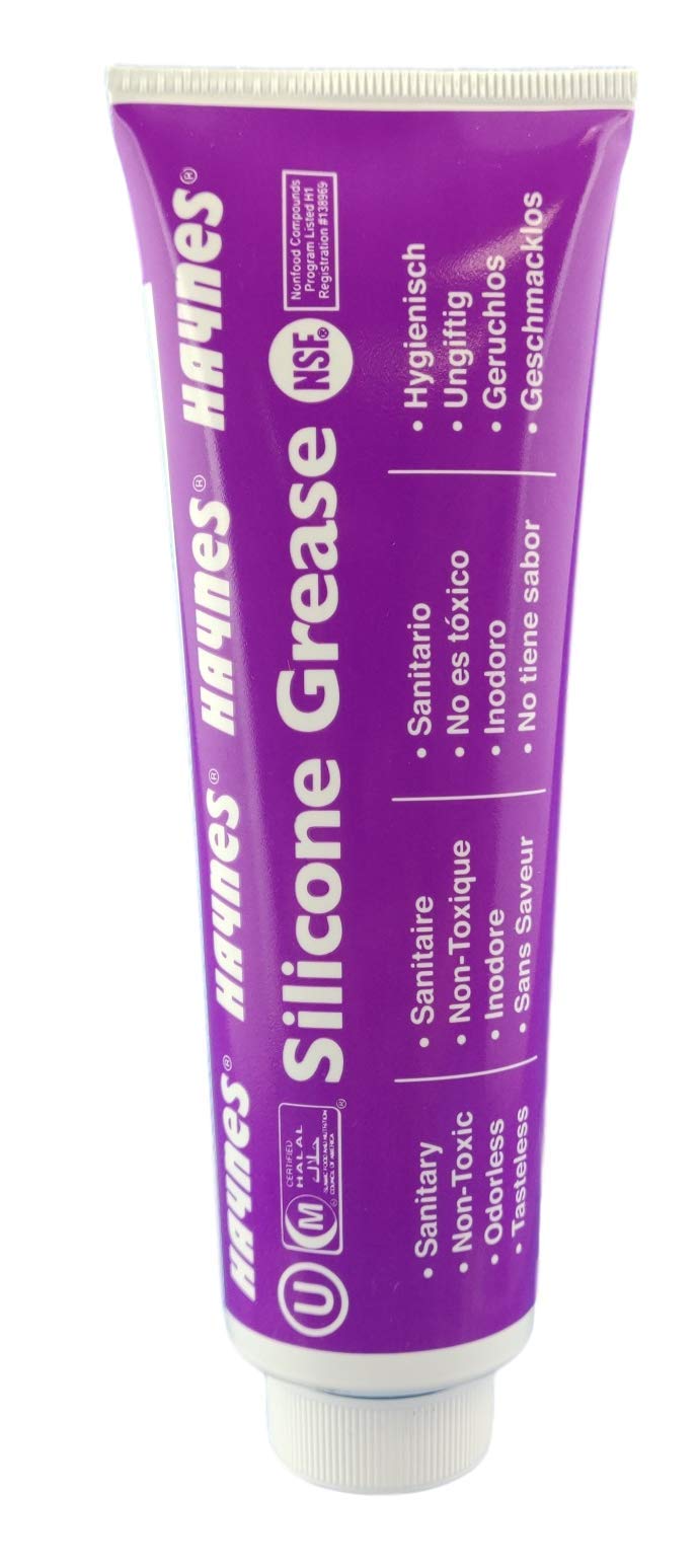 Haynes Silicone Grease, Food Grade Sanitary Lubricant, Machine Lube, Prevent Valves and O-Rings from Sticking, 1-4oz Tube Silicone Grease HAYSG 4OZ Tube Clear, 4-oz - BeesActive Australia