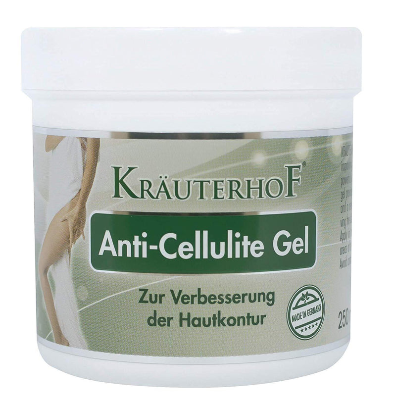 Anti-Cellulite Gel - Innovative complex with thermo-active action that attacks cellulite! 250ml by Krauterhof 8.45 Fl Oz (Pack of 1) - BeesActive Australia
