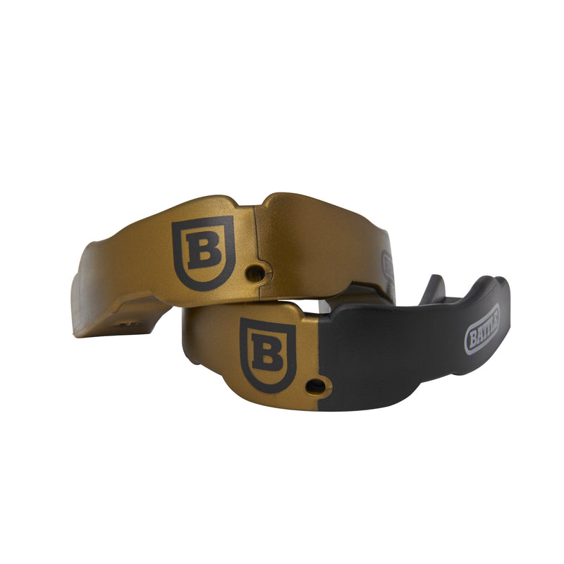 [AUSTRALIA] - Battle 2-Color Mouthguard (2-Pack), Gold, Youth 