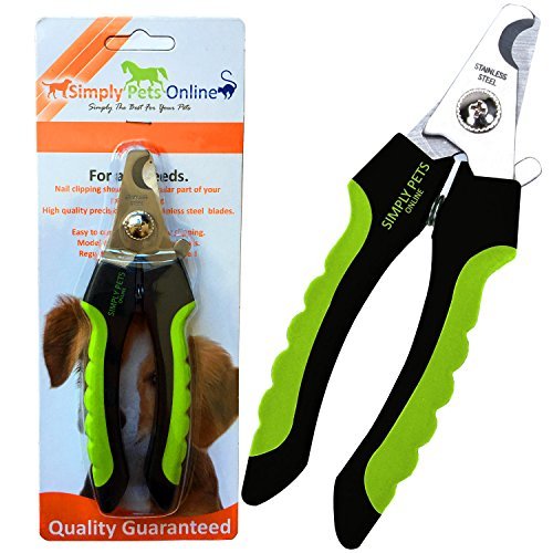 Dog Nail Clippers with Safety Guard - Superior Sharpness - Veterinarian Designed - Suitable for Large Dogs - Stainless Steel Dog Nail Trimmers - BeesActive Australia