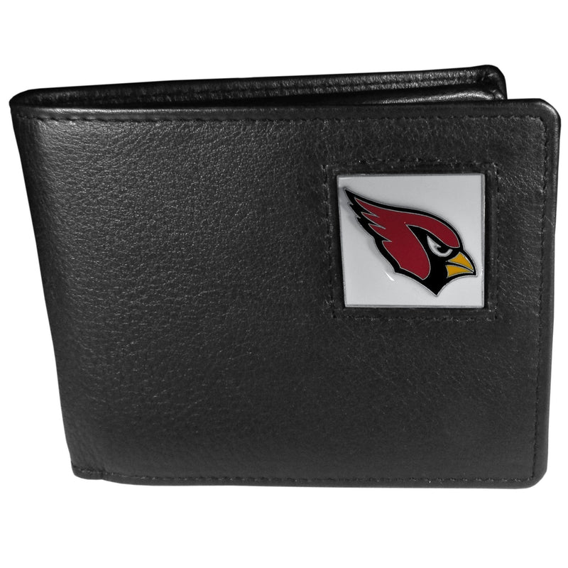 Siskiyou Men's Leather Bi-fold Wallet Arizona Cardinals One Size Black - BeesActive Australia