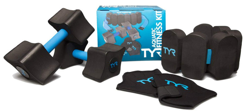 TYR Aquatic Fitness Kit One Size Black/Blue - BeesActive Australia
