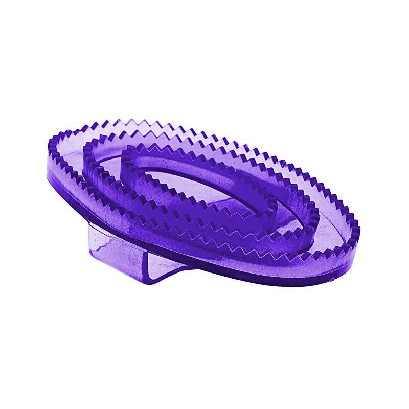 HORZE Flexible Rubber Curry Comb - Small One Size Purple - BeesActive Australia