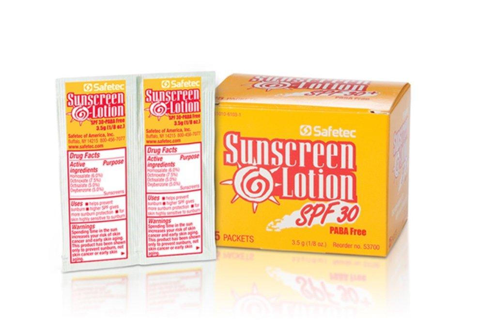 Safetec Sunscreen Lotion 3.5 Gram Packets SPF 30 - (Box of 25) - BeesActive Australia