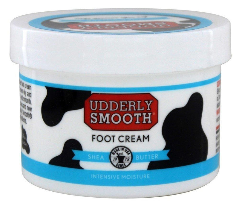 UDDERLY SMOOTH Foot Cream with Shea Butter, Lightly Scented, 8 Ounce Jar - BeesActive Australia