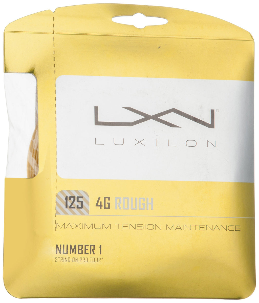 [AUSTRALIA] - Luxilon 4G Rough Tennis String, Gold, 16L Gauge/1.25mm 