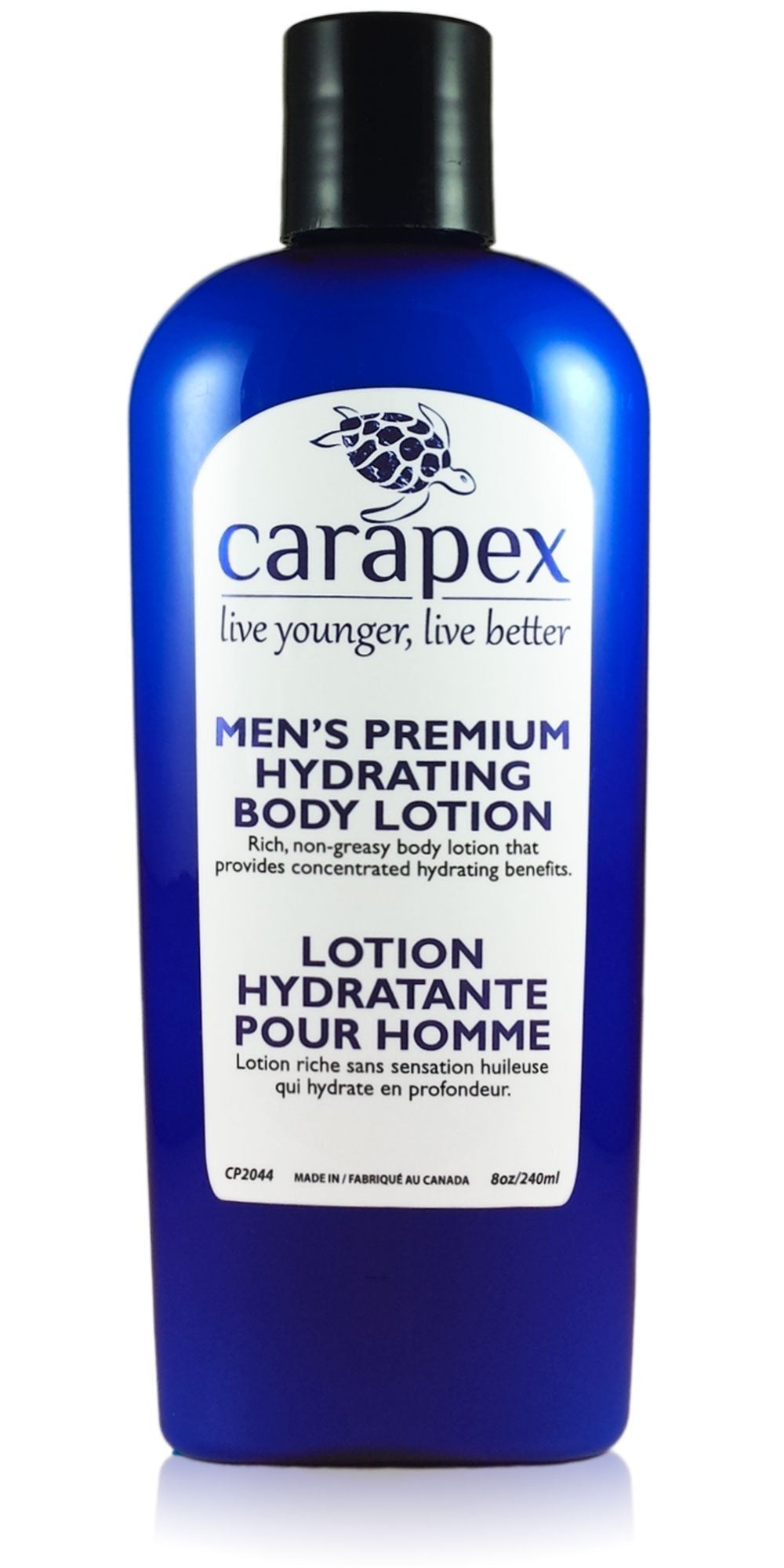 Body Lotion for Men - Carapex Premium Hydrating Body Lotion for Men, Natural Unscented Body & Hand Lotion for Dry Skin, Sensitive Skin, Rough Skin, No Parabens, Non Greasy, 8oz (Single) Single - BeesActive Australia