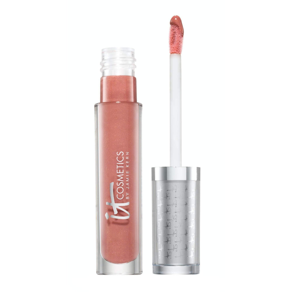 IT Cosmetics Vitality Lip Flush Butter Gloss, Naturally Pretty - Gloss + Anti-Aging Lip Serum - Hydrates, Repairs & Protects Lips - Collagen, Hyaluronic Acid, Shea Butter & Avocado Oil - 0.11 oz - BeesActive Australia