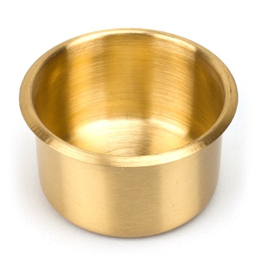 Jumbo Brass Drop-in Cup Holder for Poker and Card Tables - 2.25 Inch Tall, 3.75 Inch Diameter - Fits Water Bottles, Soda Cans, Beer Bottles, and More - BeesActive Australia