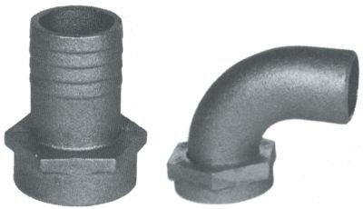 [AUSTRALIA] - Groco Tail Piece TP and TPC Series - Bronze, 1-1/2in Neoprene Gasket 