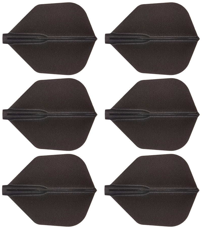 [AUSTRALIA] - Cosmo Darts 6 Pack Fit Flight - Shape Dart Flight Black 