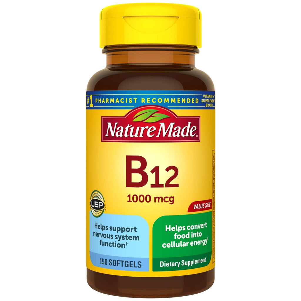 Nature Made Vitamin B12 1000 mcg Softgels, 150 Count Value Size for Metabolic Health 150 Count (Pack of 1) - BeesActive Australia