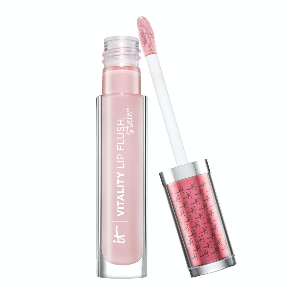 IT Cosmetics Vitality Lip Flush Stain, Je Ne Sais Quoi - Lightweight, Ultra-Hydrating Gloss + Color - Anti-Aging Collagen, Peptides, Shea Butter, Jojoba & Avocado Oil - 0.11 oz - BeesActive Australia