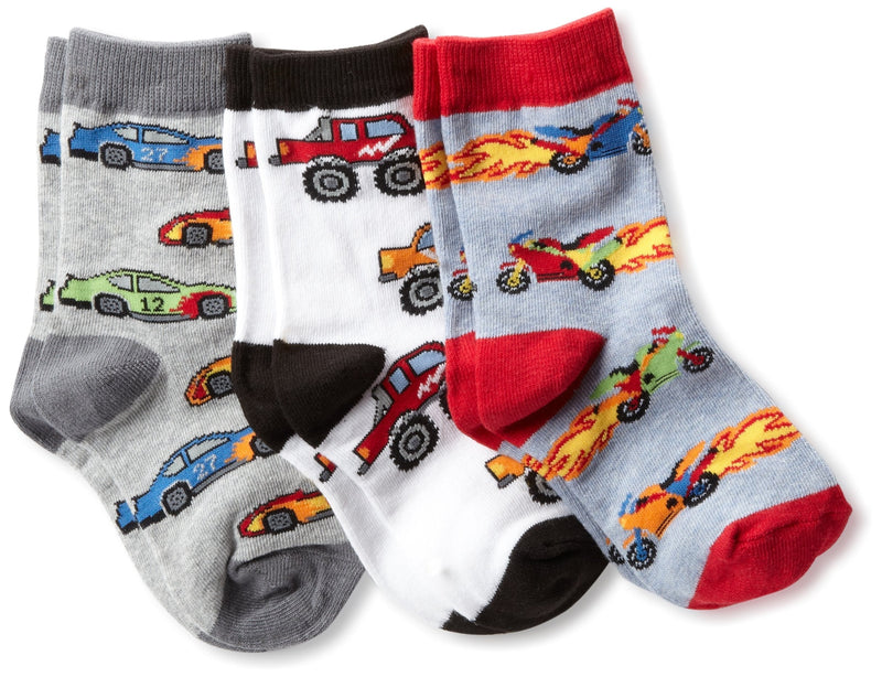 Jefferies Socks Little Boys' Triple Treat (Pack of 3) Small Speedy - BeesActive Australia
